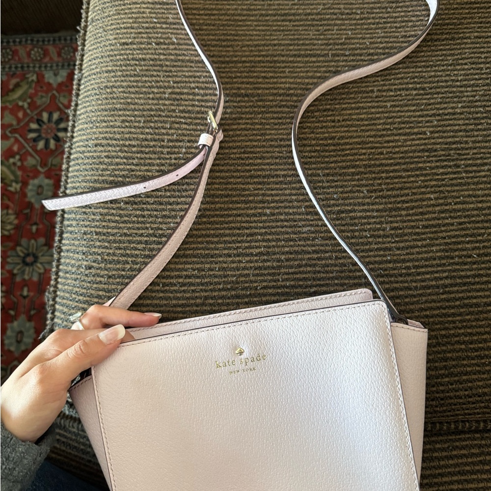 Kate Spade Pink Crossbody Bag with Structured Design